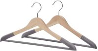 SNYGGING Hanger, grey/2 pieces (สนีกกิง ไม้แขวนเสื้อ, เทา/2 ชิ้น)