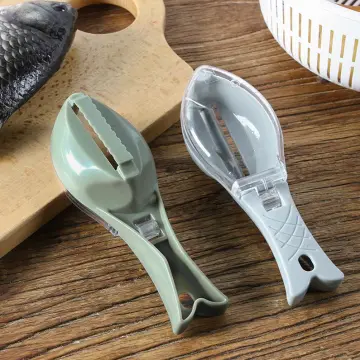 1pc Fish Scale Scraper Fish Scale Remover Scaler Cleaner Kitchen Seafood  Tool