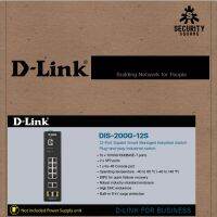 D-Link 12-Port Gigabit Smart Managed Industrial Switch รหัสสินค้า: DIS-200G-12S