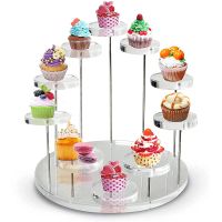 【hot】❦  3/12 Tray Display for Jewelry/Cupcake Dessert Rack Wedding Birthday Suitable Small Items