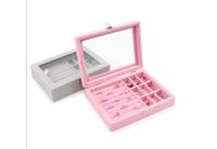 New Design Flannel Jewelry Box Princess Jewelry Storage Box Cosmetic Box Highly Recommend