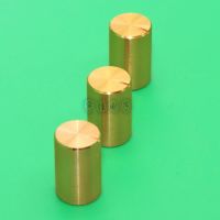 5 Piece 10 * 15mm golden aluminum alloy knob potentiometer encoder cap cover panel adjustment knob cap flower hole 6mm Guitar Bass Accessories