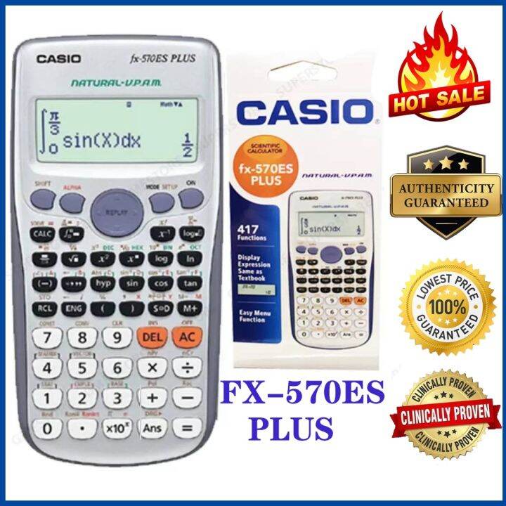 How To Reset Scientific Calculator Fx 570es Scientific Calculator Casio FX-570ES Plus New Model with 417 Functions