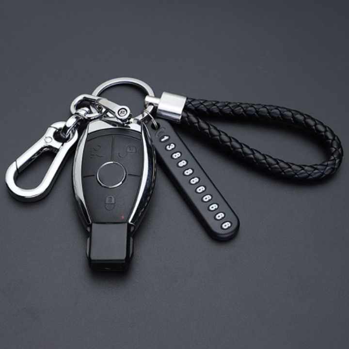uni-hot-sale-mobile-phone-straps-anti-lost-phone-number-plate-car-keychain-pendant-keyring