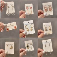 [COD] 2023 New Sterling Stud Earrings Korean Version Female Fashion Temperament