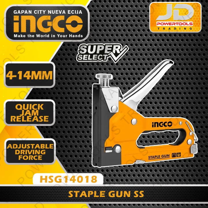 INGCO Stapler Staple Gun Tacker Super Select HSG14018 Lazada PH