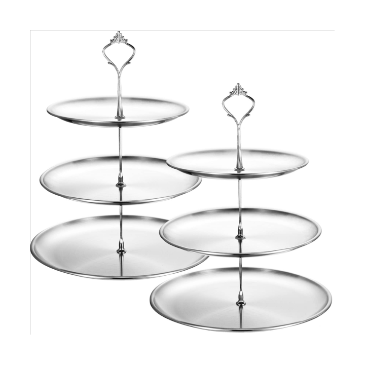 Cake Stands Stainless Steel Tiered Cupcake Stand 3 Tier Serving Tray