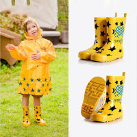 Children Non-Slip Animal Pattern Rain Boot Kid Soft Breathable Fashion Baby Ankle Boots Stain Resistant Durable Cute Water Shoes