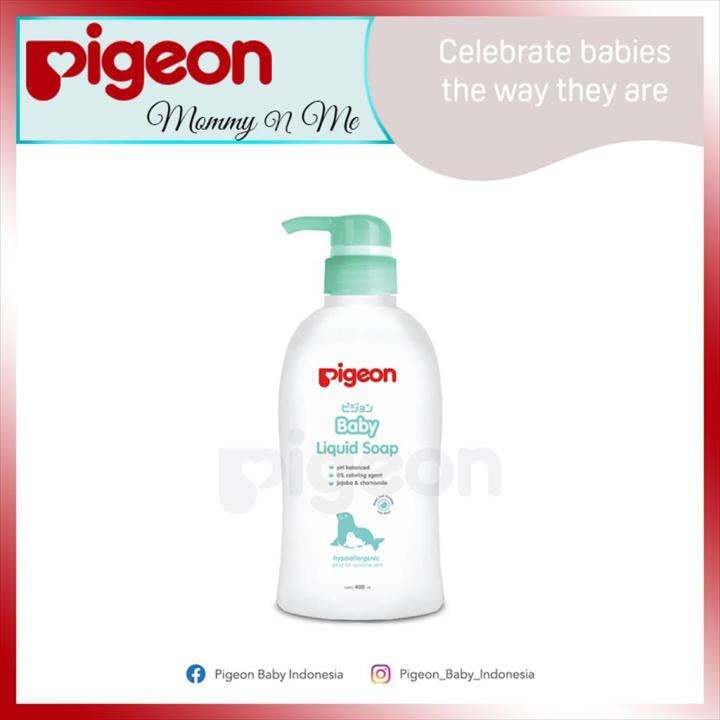 PIGEON LIQUID SOAP HYPOALLERGENIC 400ml PUMP Lazada Indonesia