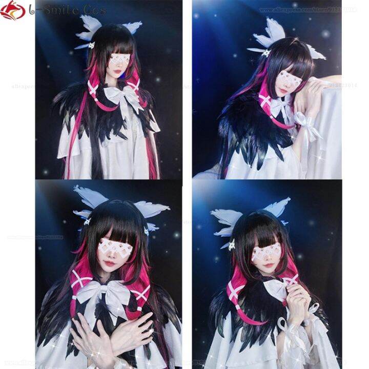 game-genshin-impact-fatui-cosplay-columbina-wig-105cm-long-gradient-heat-resistant-synthetic-hair-anime-party-wigs-wig-cap