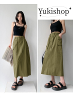 Yukishop?กระโปรง?Cargo Skirts y2k กระโปรง กระโปรงทรงเอใส่สาวฮอต สายผูกเอว ไม่เป็นทางการ สีดำ กระโปรงกีฬา กระโปรงแฟชั่่น กระโปรงมินิ น่ารัก