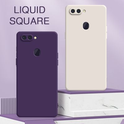 Square Liquid Silicone Case for OPPO R11 R11S R15 R15X R17 RX17 Pro Plus Neo Camera Protective 360 Shockproof Soft Back Covers