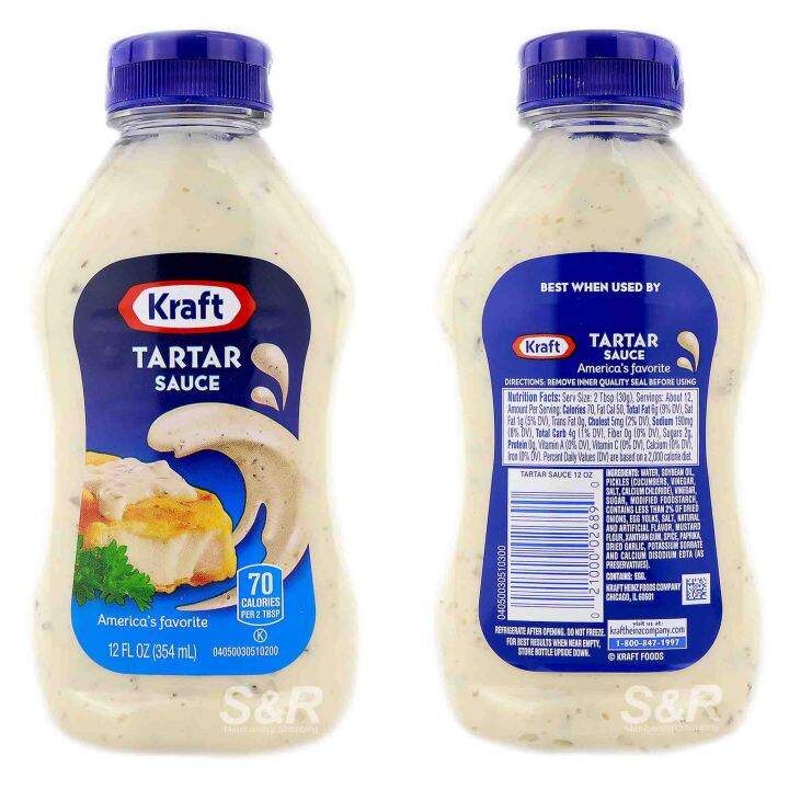 Kraft Tartar Sauce 354mL Lazada PH