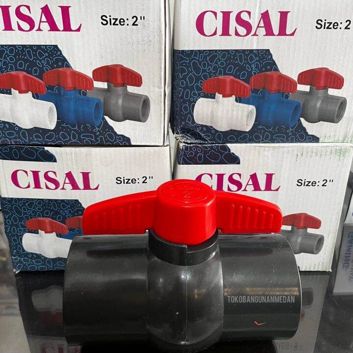 Stop Kran Keran Cisal Pvc Polos Inch Ball Vave Plastik Ball Valve Lazada Indonesia