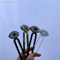 ♨ 2021 Summer Korea Evil Eye Big Hairpin Back Of Head Hair sticks Trendy Funny Hair Accessories For Women Daily