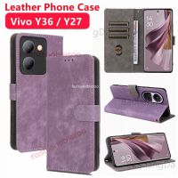 ฝาพับเคสโทรศัพท์หนังสุดหรูสำหรับ Vivo Y27 Y 27 Y36 Y 36 Y78 Y 78 Y56 Y 56 VivoY27 VivoY36 VivoY78 4G 5G 2023เคสด้านหลังกันกระแทก