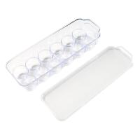 12pcs 12 Eggs Tray Thicken Transparent Plastic Eggs Storage Container Egg Holder for Home Kitchen Refrigerator Egg Crisper