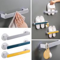 High Quality Bathroom Multi-functional Non Perforated Storage Shelves Wall Hanging Slipper Holder Storage Rack