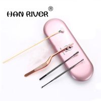 HANRIVER Dig earwax spoon dig ear device adopt ear kit pick button earwax tweezers