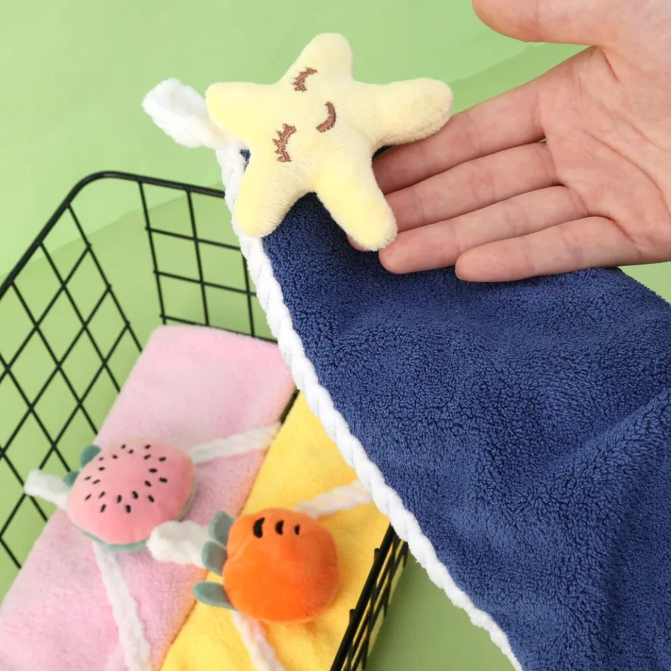 Hanging Hand Towel Cute Children's Hand Towel Dry Handkerchief Super  Absorbent Kitchen Wiper Cloth