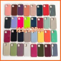 i12/12Pro เคสกำมะหยี่ ปิดท้าย สำหรับ i12/12Pro ด้านนอกซิลิโคน ลบรอยปากกาได้【ILLSLICK】