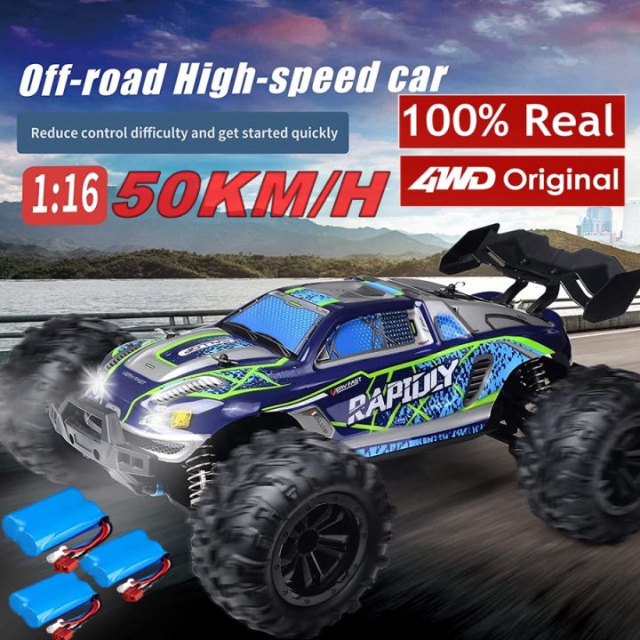 lamontuo-4x4ทางวิบากรถ-rc-4wd-50หรือ80กม-ชม-รีโมทคอนโทรลไร้แปรงความเร็วสูงรถบิ๊กฟุตดริฟท์สำหรับเด็กผู้ชาย