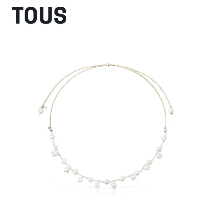 TOUS Icon Pearl Silver and Pearl Necklace | Lazada