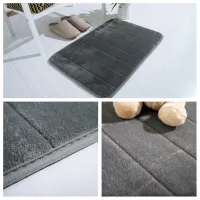 Damtb Coral velvet memory foam car floor mat bedroom entrance door mat bathroom kitchen water-absorbing anti-skid door mat