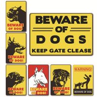 2020 New Be Aware Of Dogs Warning Sign Vintage Metal Decorative Plaques Garden Farm Public Area Warning Mark Wall Decor Posters