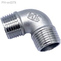 1/4 39; 39; - 2 39; 39; BSP Male Thread 304 Stainless Steel Equal 90 Degree Elbow Water Pipe Fitting SS304 Joint Connector