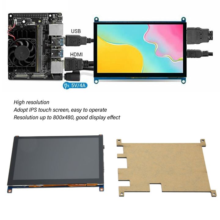 จอแสดงผลจอ-hd-หน้าจอสัมผัส-ips-5นิ้วสำหรับกล่องทีวี