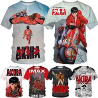 อะนิเมะ Akira 3D พิมพ์แฟชั่นผู้ชายลำลองชายเสื้อแขนสั้นเสื้อยืด