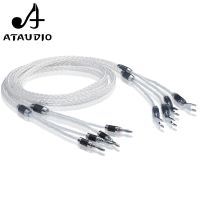 8ag Pure Silver-plated OCC Hifi Speaker Cable Hi-end Speaker Wire for Amplifier and CD