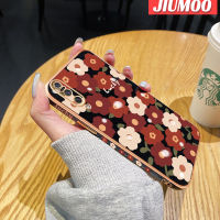 เคส JIUMOO สำหรับ Xiaomi MI 9เคสแฟชั่นลายดอกไม้นำโชคใหม่พื้นผิวขอบสี่เหลี่ยมชุบเคสนิ่มซิลิกาเจลกันกระแทกเคสมือถือรวมฝาครอบป้องกันเลนส์กล้องถ่ายรูปทั้งหมด