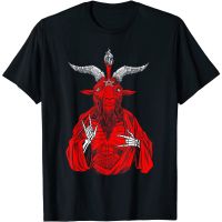 เสื้อยืดโอเวอร์ไซส์เสื้อยืดผู้ใหญ่ ลาย Blackcraft AntiChrist Goat Satan Baphomet สําหรับ AtheistS-4XL  VMCP