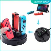 ร้าน GYHTEP เครื่องชาร์จเกมอุปกรณ์เสริมสำหรับ Nintendo Switch สำหรับ Joy-Con แท่นชาร์จขาตั้ง