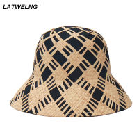 2022 New Raffia Weave Bucket For Women Foldable Sun UV Hats Designer Luxury Crochet Beach Hat Wholesale
