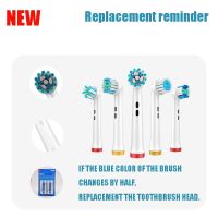 ZZOOI 4 PCS Soft Clean Electric Toothbrush Replacement Brush Heads Refill For Oral B Brau EB17X Sonic Toothbrush Heads Wholesale