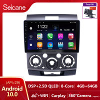 Seicane 9 นิ้ว จอสัมผัส Android 13.0 วิทยุรถยนต์ for 2006 2007 2008 2009 2010 Ford Everest Ranger Mazda BT-50 2Dinเครื่องเล่นอัตโนมัติมัลติมีเดีย 4G WIFI Youtube Netdlix