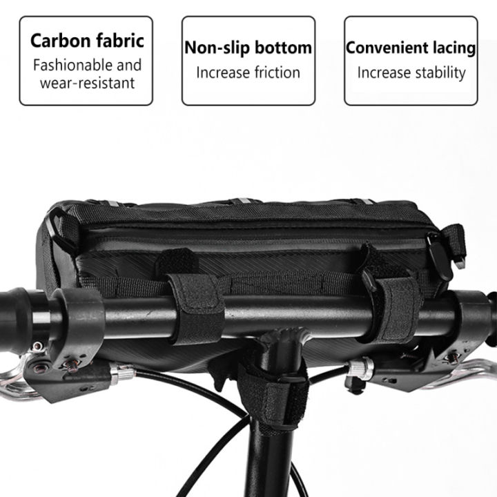 pb-กระเป๋าจักรยานด้านหน้ากระเป๋าติดจักรยานพร้อมราวจับ-tali-bahu-กระเป๋ากระเป๋าเก็บของจักรยานเสือหมอบภูเขากระเป๋าทรงกระบอก