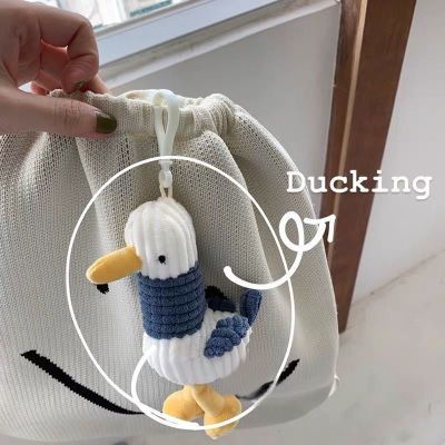 Key Duck Refueling Bag Hanging Backpack Chain Refueling Cute Cartoon