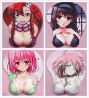 2020 new version Japanese anime 3d mouse pad wristbands Cartoon Creative sexy mouse pad Chest mouse pad Free Shipping