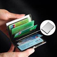 1pc  Anti-scan Credit Card Holder Thin Case Small Male Wallet Card Holder Men Blocking Aluminum Metal Slim Wallet Money Bag Card Holders