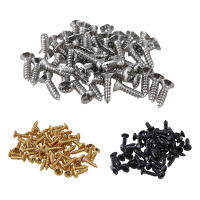 50x Guitar Bass Screws Parts for Scratchplates Pickguard, Gold