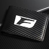 ☾☎✉ For Lexus F LFA ISF GSF RCF F SPORT ct Carbon Fiber Credit Bank Card Holder Leather Driver License ID Card Bag Car Accessories
