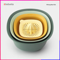 Brabantia ชุดชามผสม พลาสติก คุณภาพดีมาก แข็งแรง สินค้าเบลเยี่ยม Nestable Mixing Bowl Set