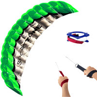 New High Quality 2.5m Green Dual Line Parafoil Kite WithFlying ToolsPower id Sailing Kitesurf Rainbow Sports Beach