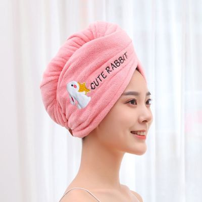 【CC】 Microfiber Drying Hair Shower Cap Turban Wrap