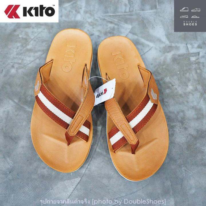 kito-รองเท้าแตะแบบหนีบ-พื้นยางพารา-รุ่น-aa47-สีแทน-ไซส์-40-43