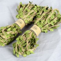 【YF】✢❀  5M Jute Leaves Rope Wedding Crafts Wrap String Sewing Diy Cord Twine Thread Decoration